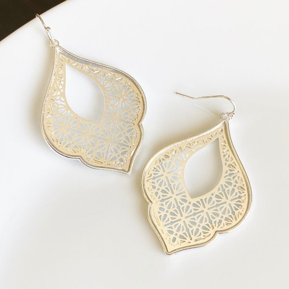 NEW Morocco Filigree Earrings (silver) - Picture 2 of 6